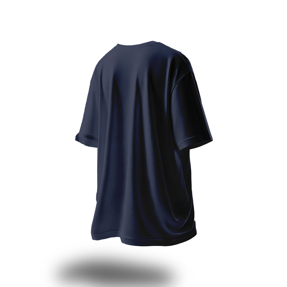 Unisex Multiverse Needs Me Oversized T-Shirt Navy Blue