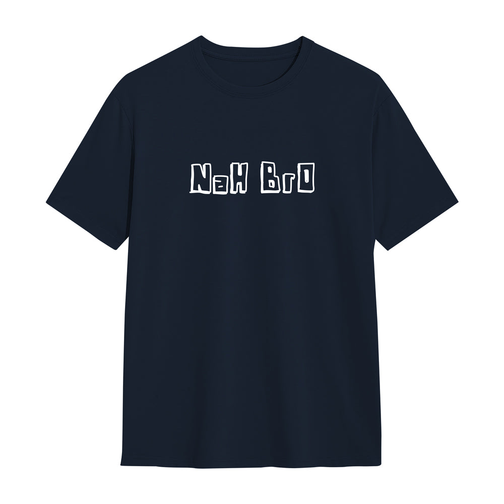 Unisex NaH BrO Regular Fit T-Shirt Navy Blue