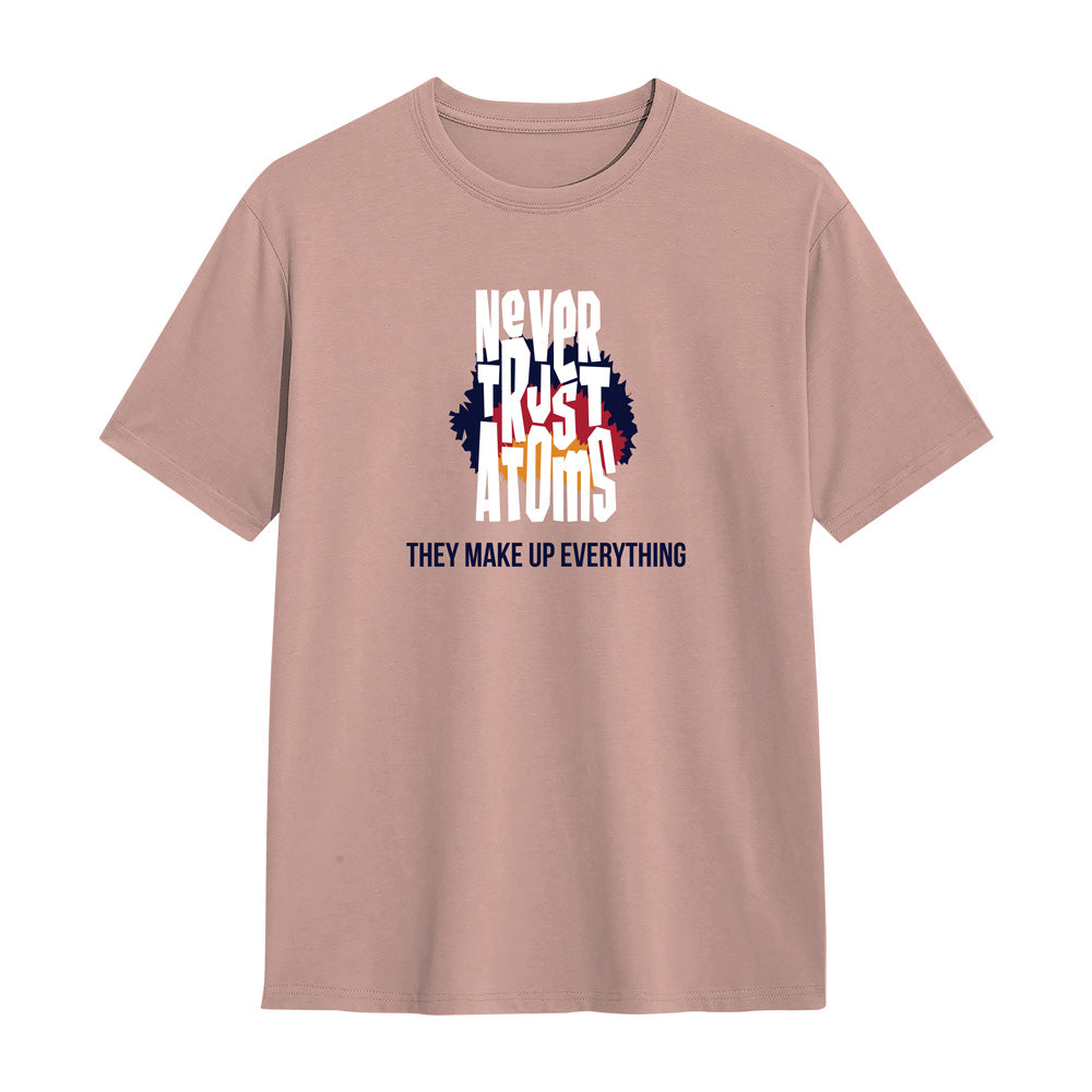 Unisex Never Trust Atom Regular Fit T-Shirt Mushroom