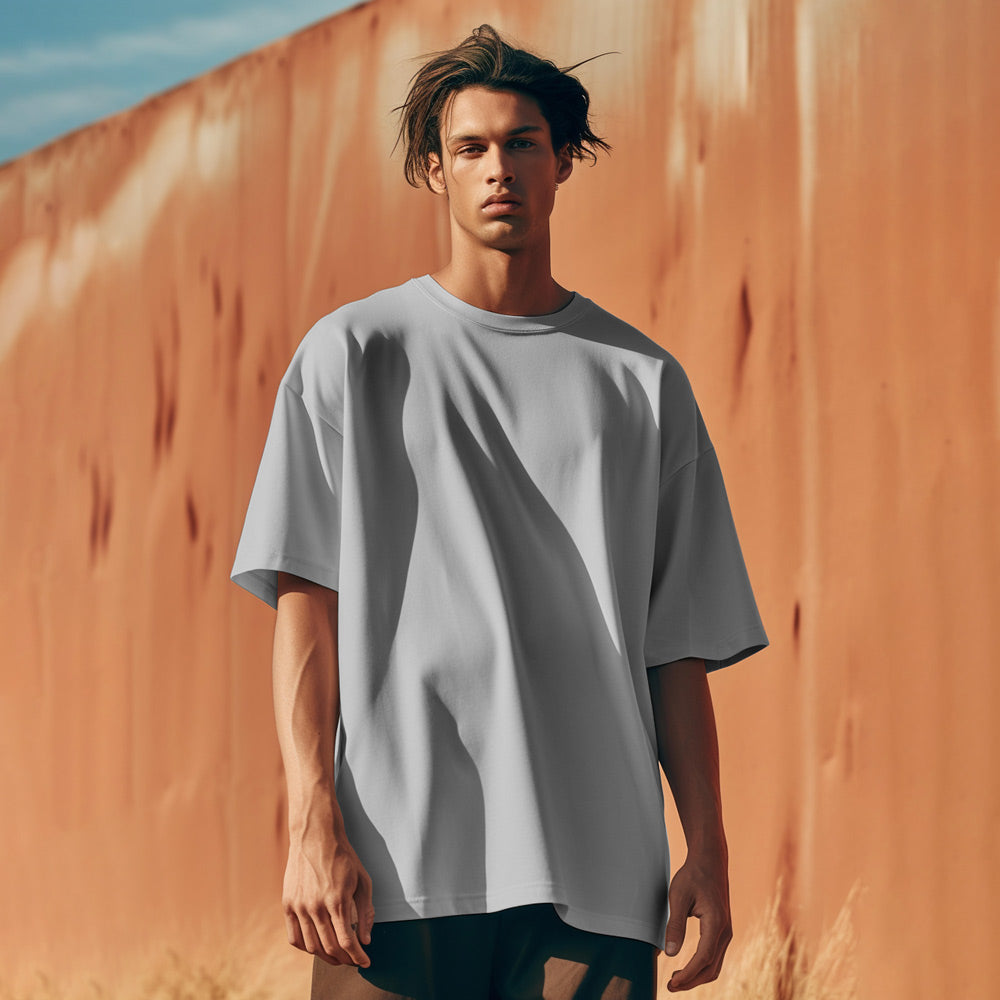 Unisex Grey Oversized T-Shirt