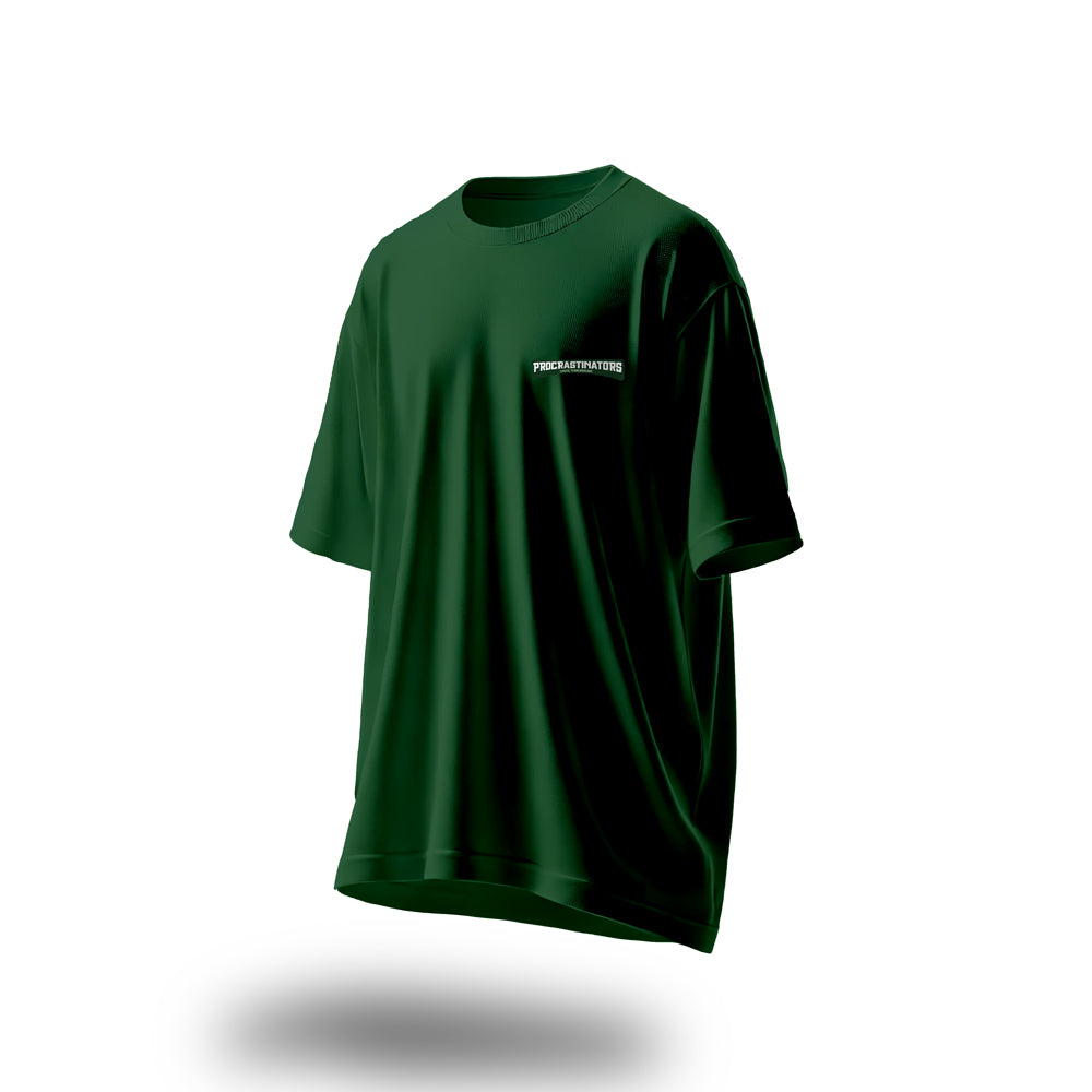 Unisex Procrastinator Assemble Oversized T-Shirt Green