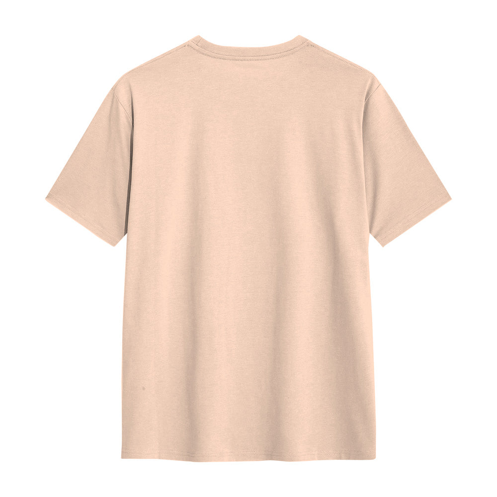 Unisex Quirky Regular Fit T-Shirt Peach