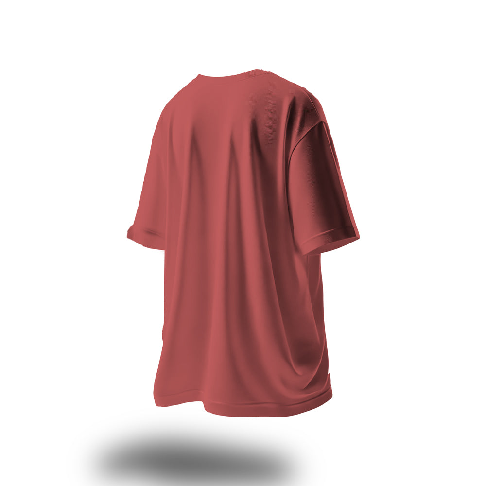 Unisex Serial Chiller Oversized T-Shirt Coral