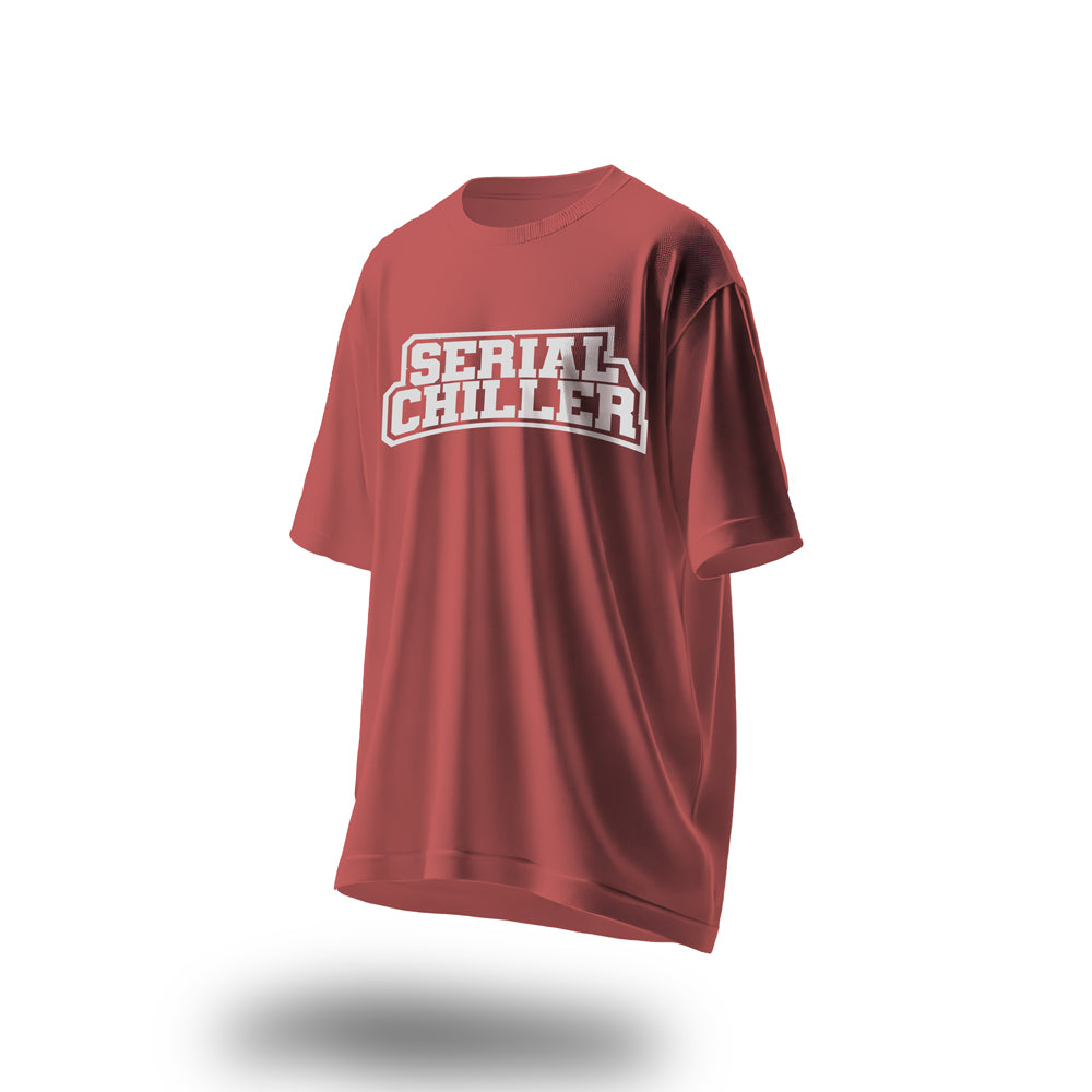 Unisex Serial Chiller Oversized T-Shirt Coral