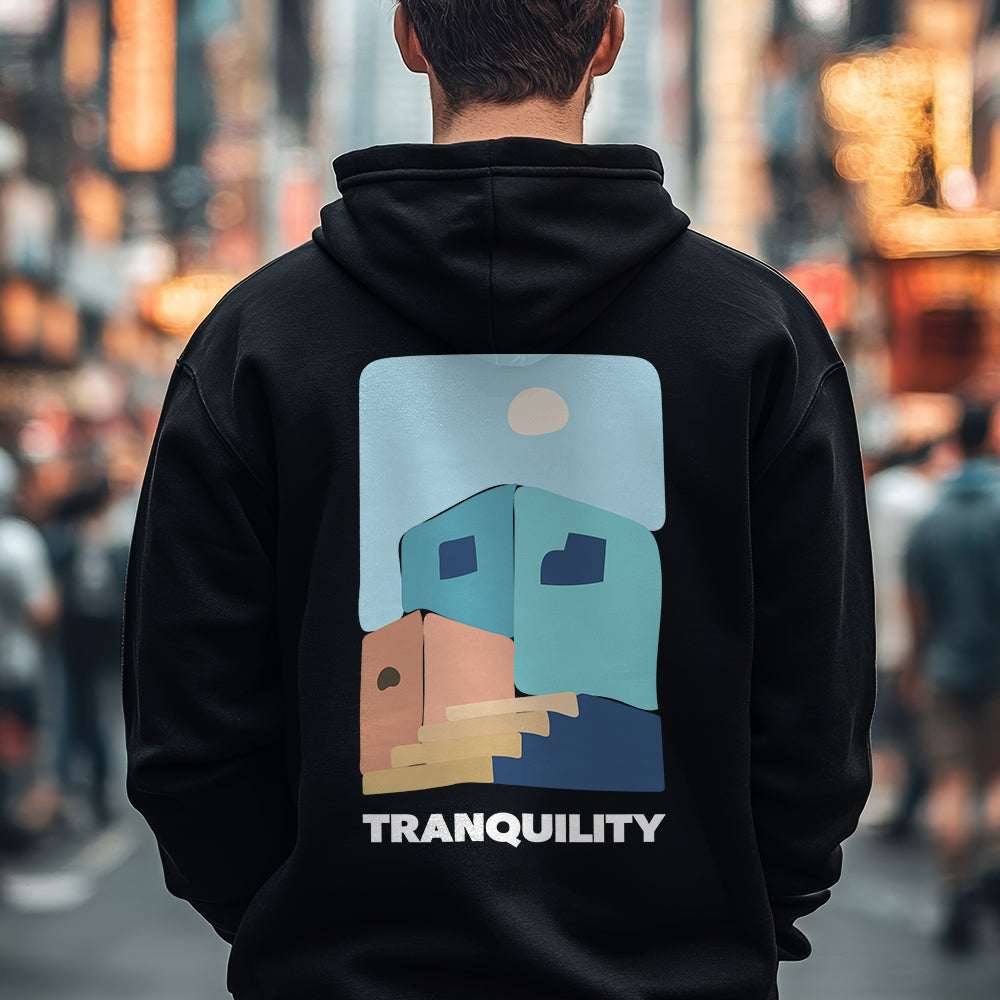 Unisex Tranquility Regular Fit Hoodie Black