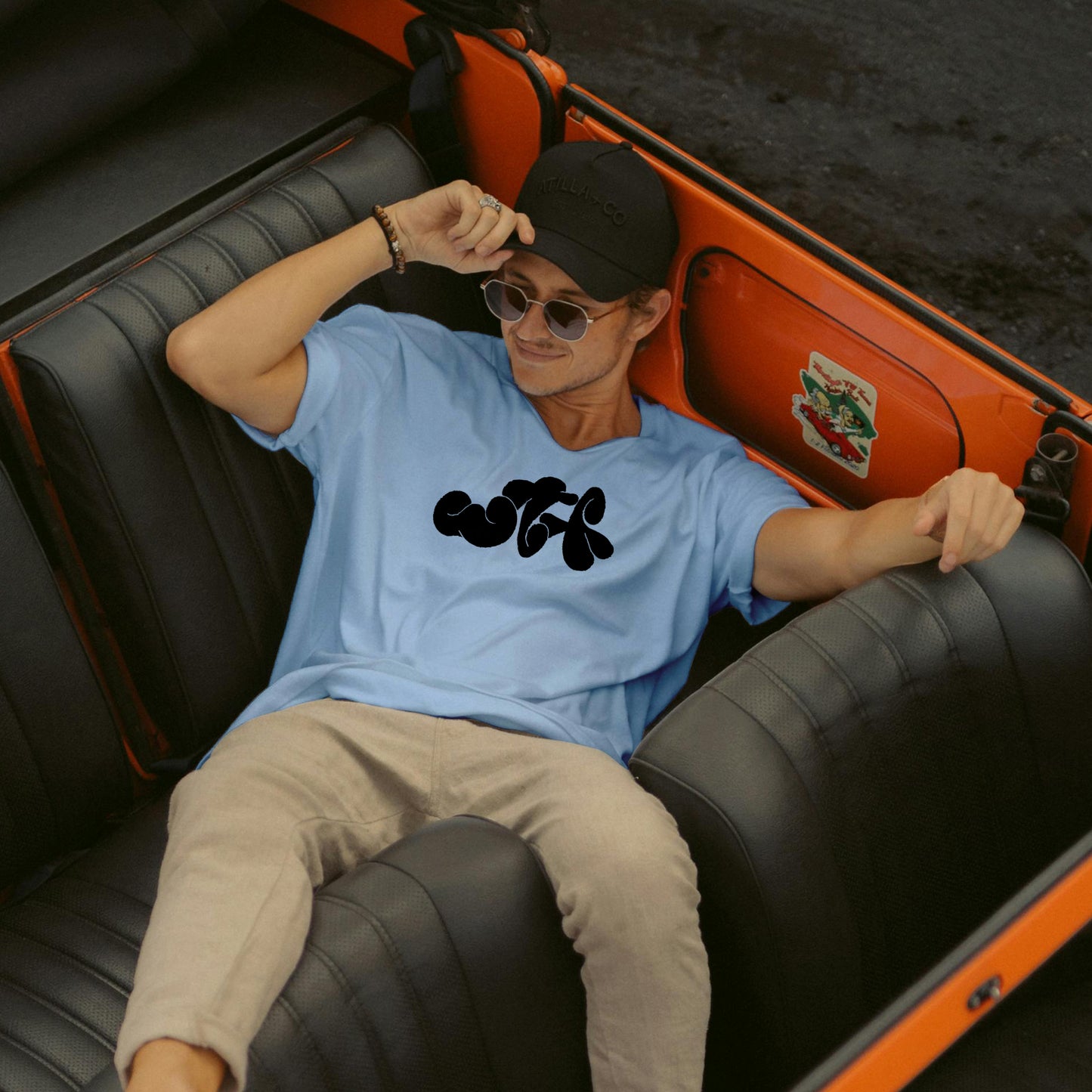 WTF Oversized T-Shirt Light Blue
