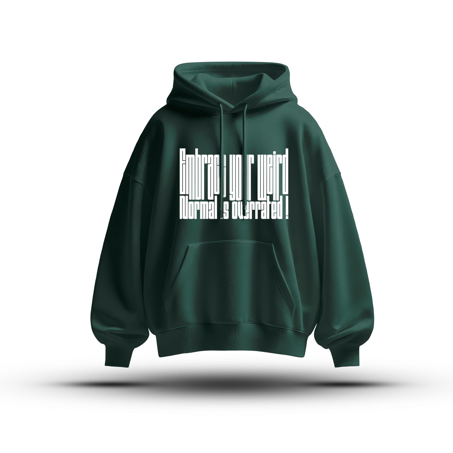 Weird Oversized Heavy Hoodie Green