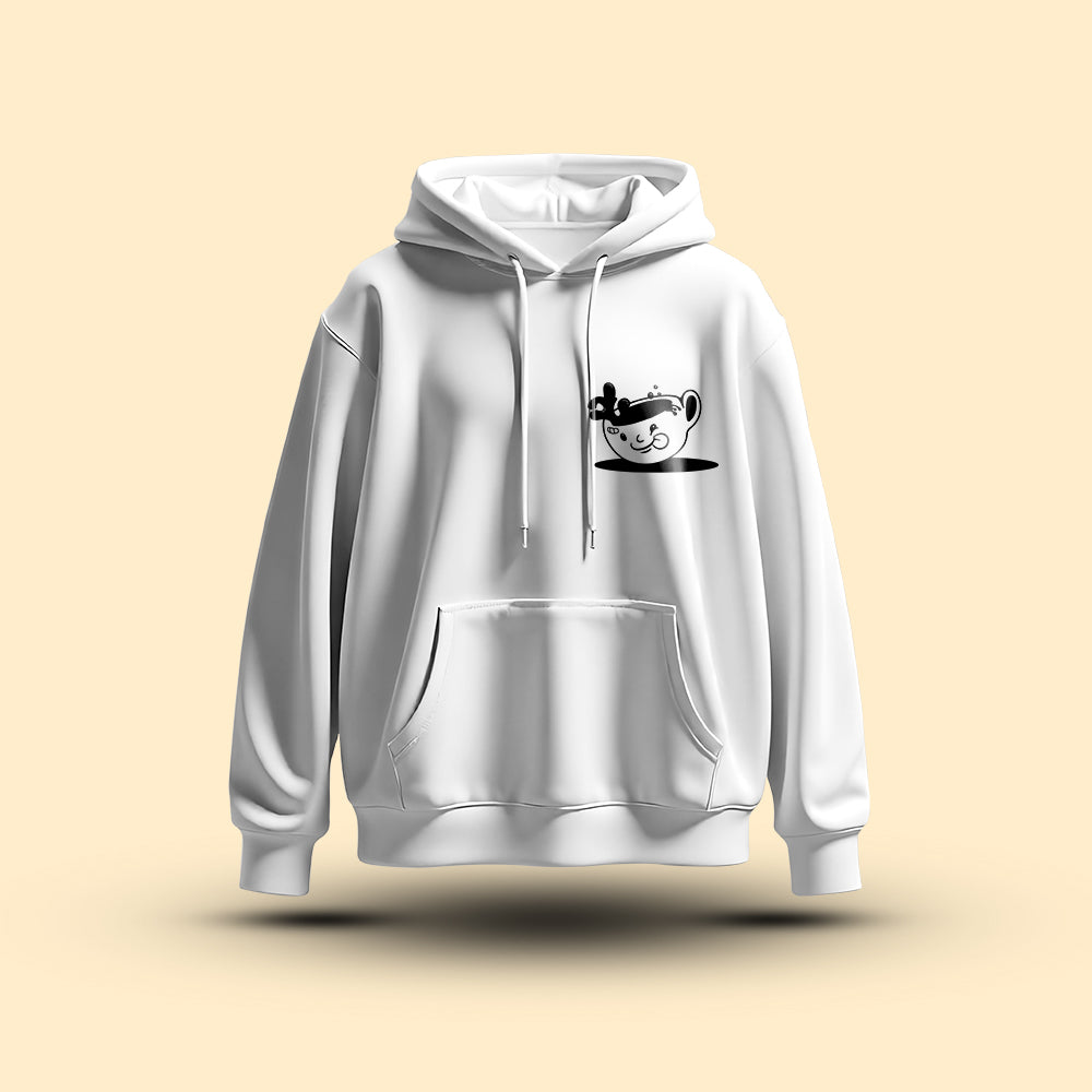 You Brew My Mind Regular Fit Hoodie White