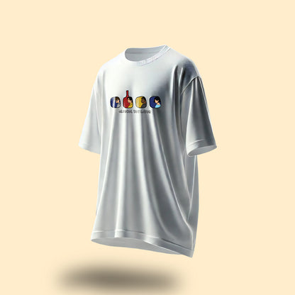 Unisex Alchohol You Later Oversized T-Shirt White