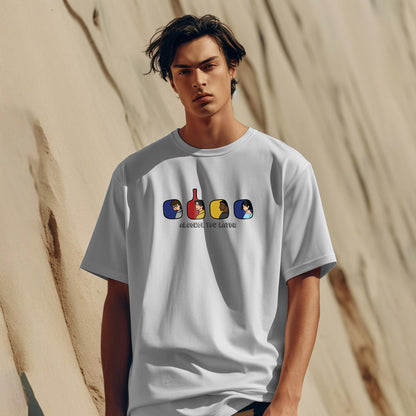 Unisex Alchohol You Later Oversized T-Shirt White