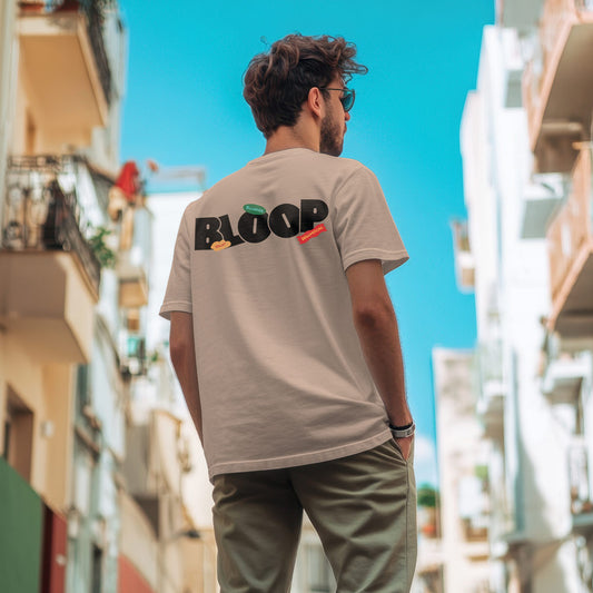 Unisex Bloop Regular Fit Tshirt Peach