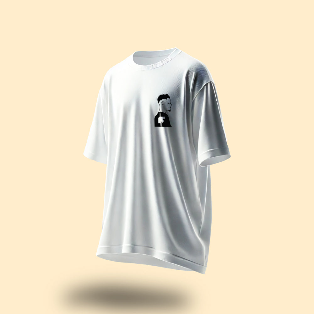 Unisex Bro Fessional Oversized Heavy T-Shirt White