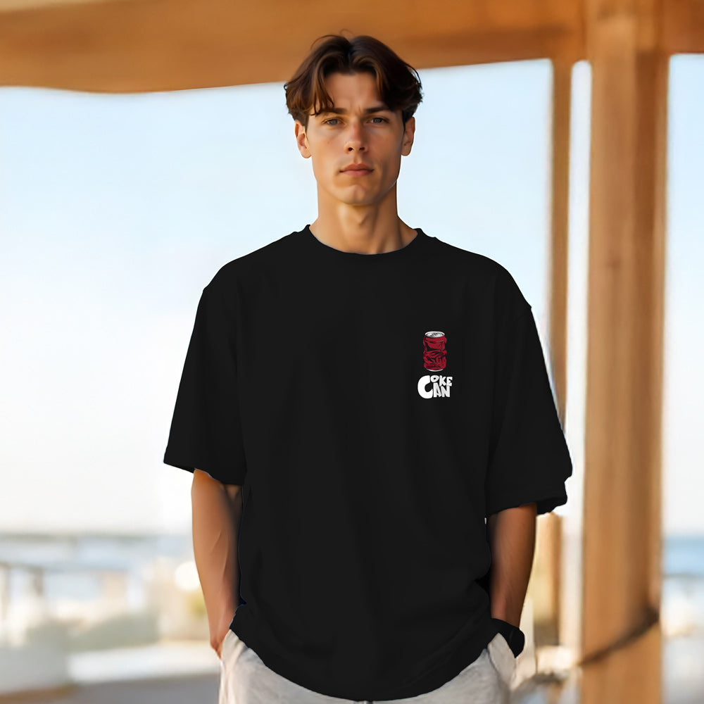 Coke Can Oversized T-Shirt Black