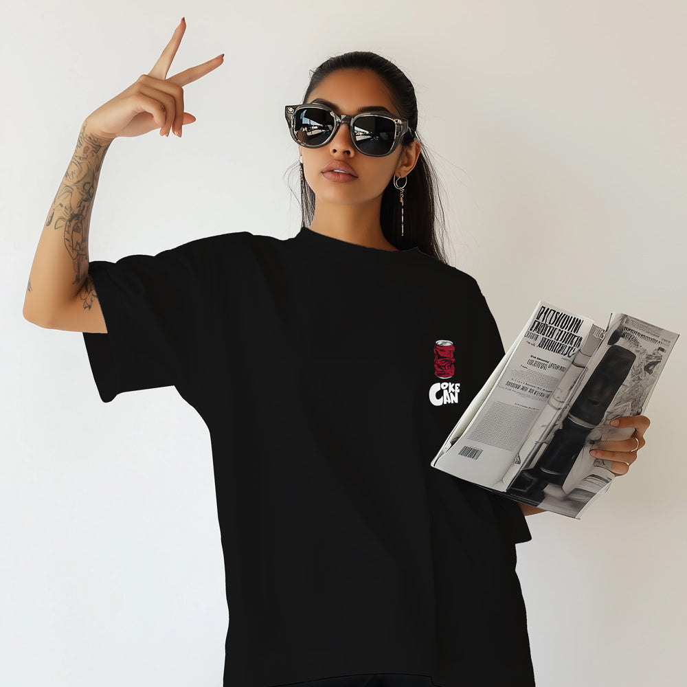 Coke Can Oversized T-Shirt Black