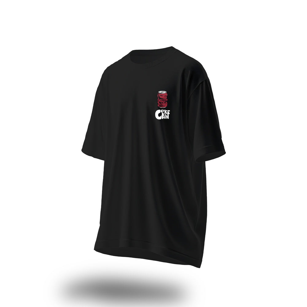 Coke Can Oversized T-Shirt Black – The Fabric Soul