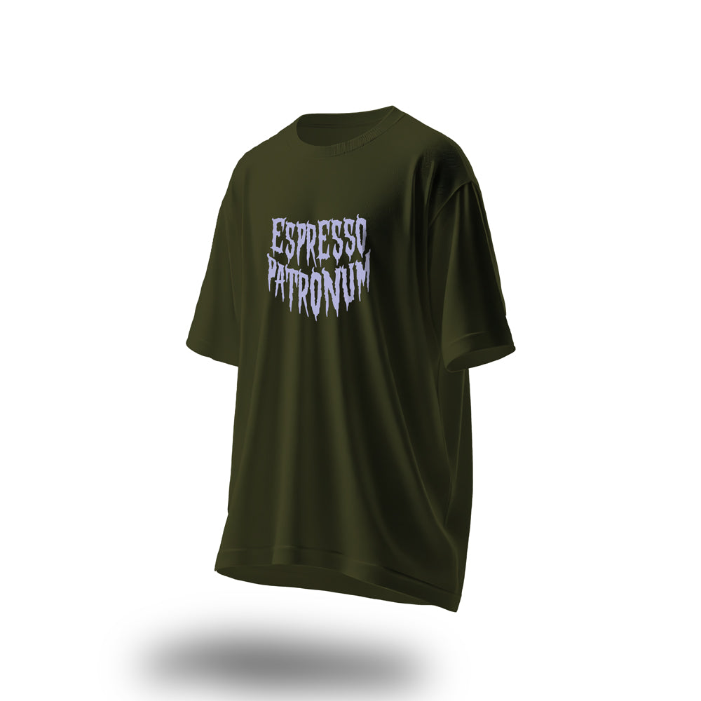 Expresso Patronum Oversized T-Shirt Olive