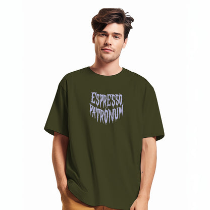 Expresso Patronum Oversized T-Shirt Olive
