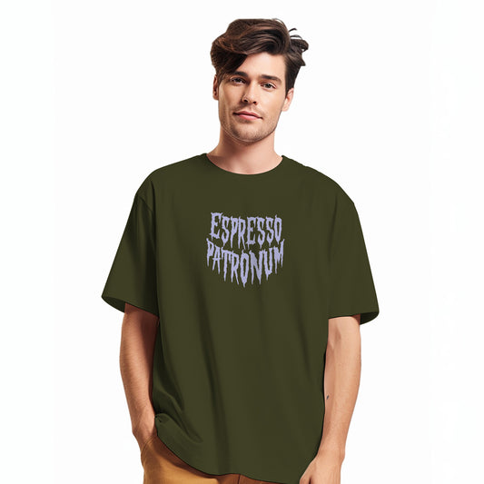 Expresso Patronum Oversized T-Shirt Olive