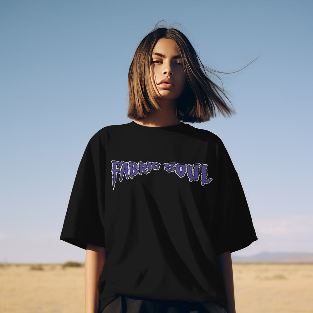 Unisex Boo Crew Oversized T-Shirt Black