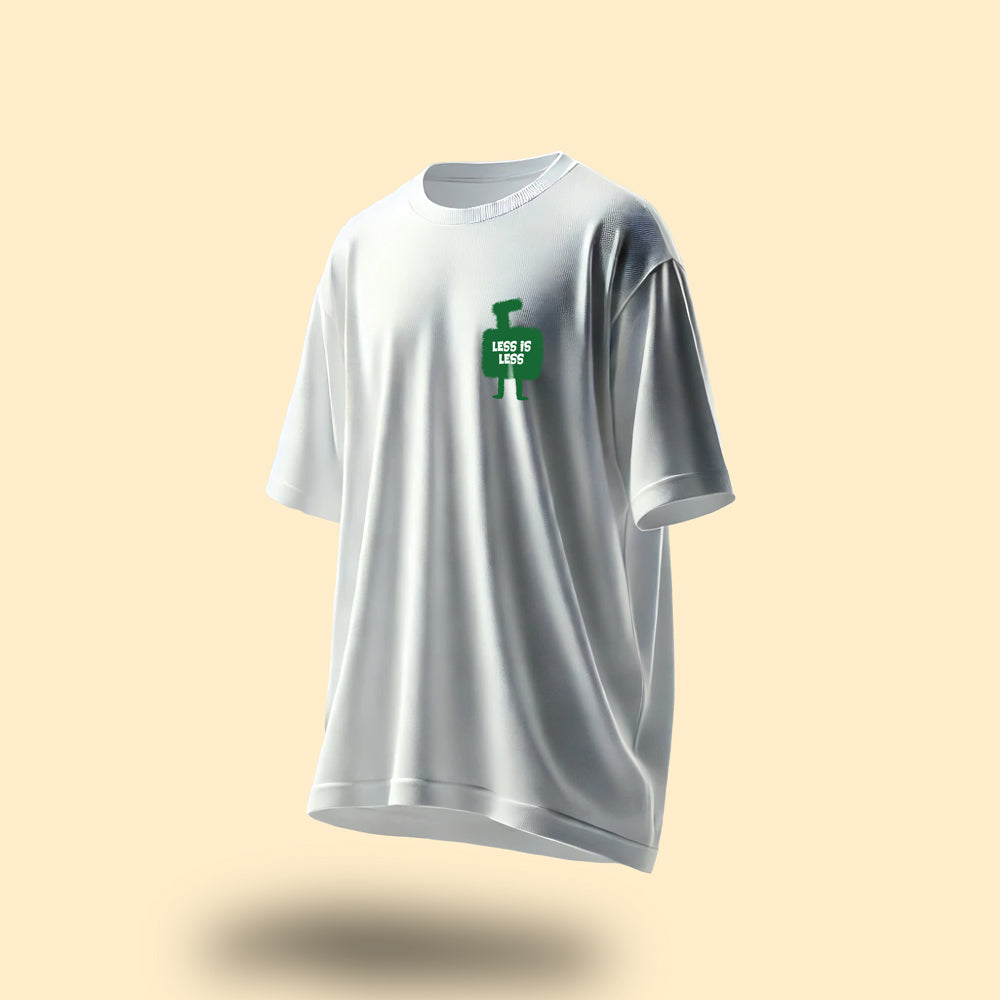 Less Is Less Oversized T-Shirt White