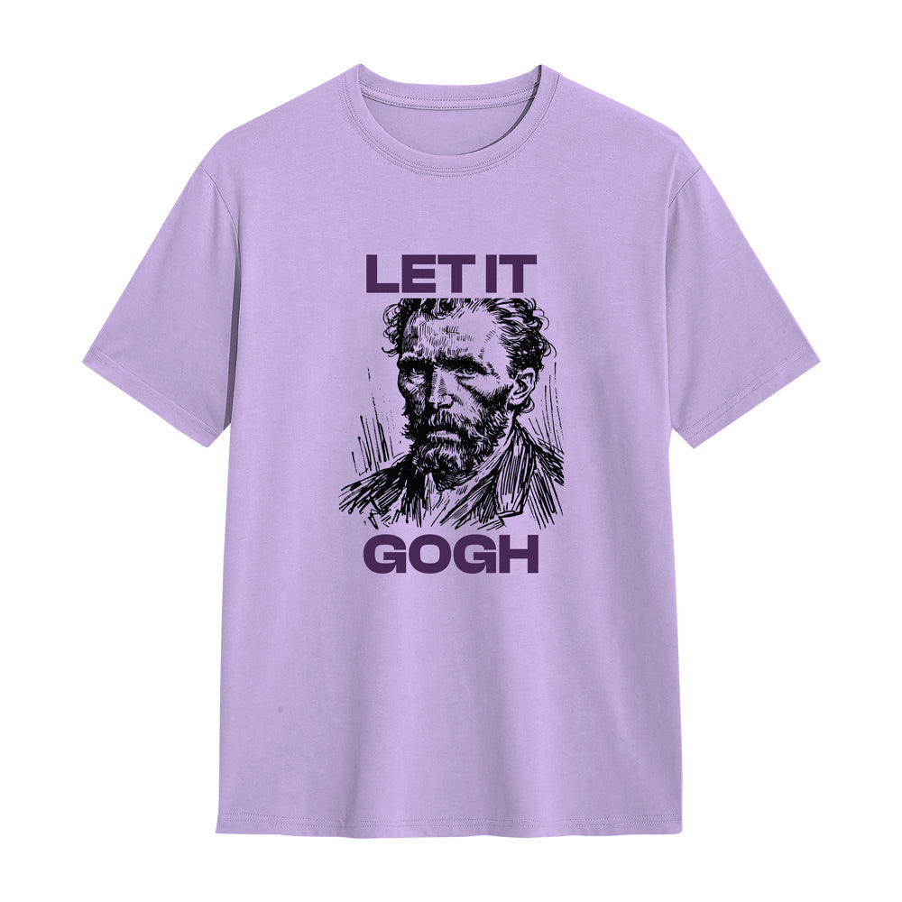 Unisex Let it Gogh Regular Fit T-Shirt Lavender