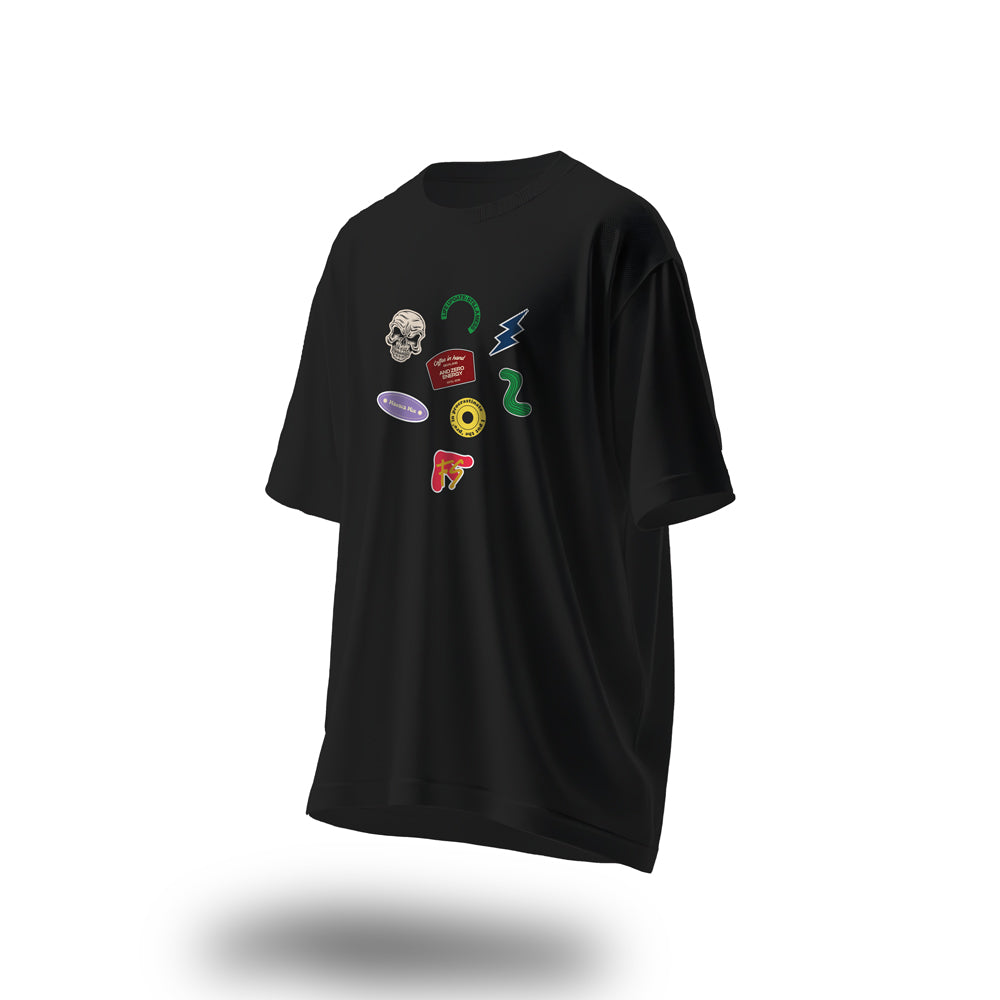 Unisex Life Update Oversized T-Shirt Black