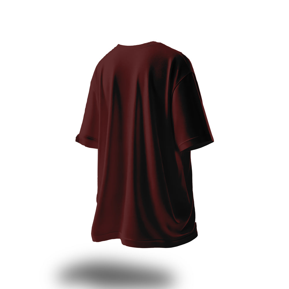 Unisex Bartered Lemons for Coffee Oversized T-Shirt Maroon