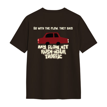 My Flow & Traffic Crew T-Shirt Brown