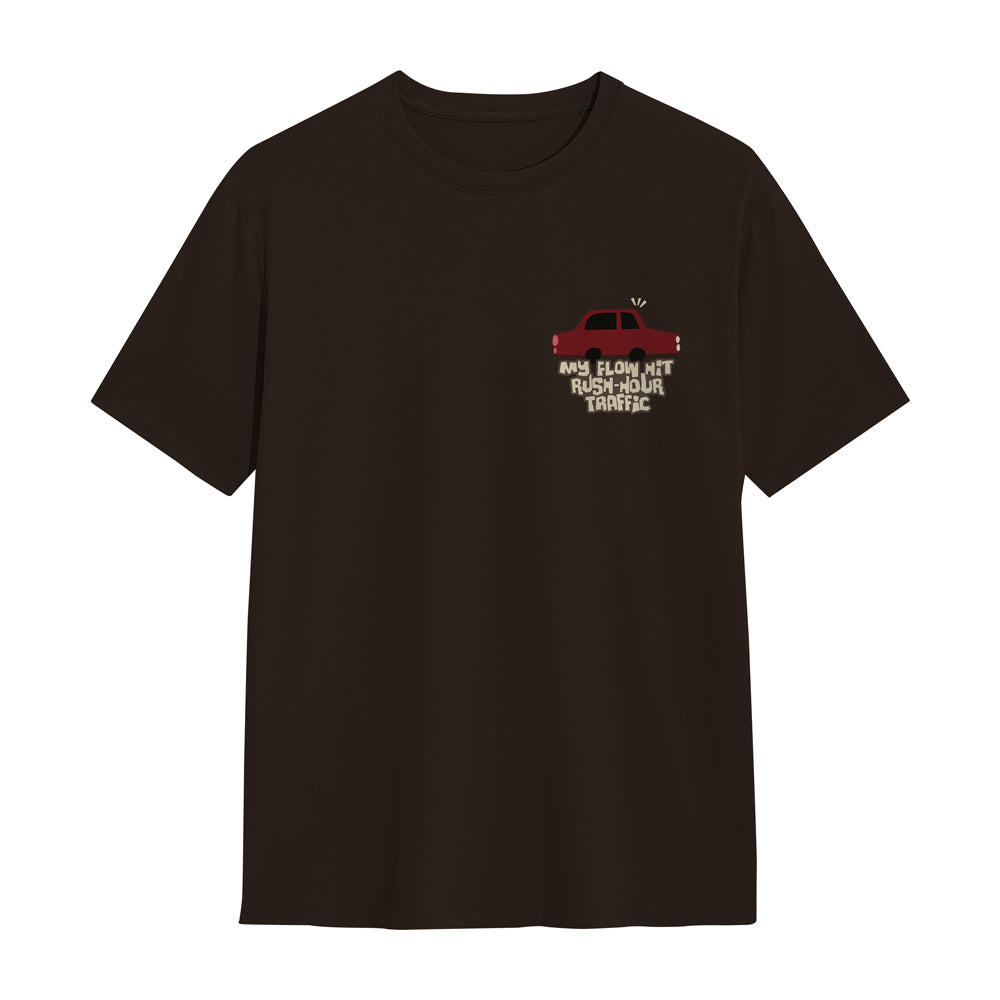 My Flow & Traffic Crew T-Shirt Brown