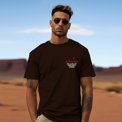 My Flow & Traffic Crew T-Shirt Brown