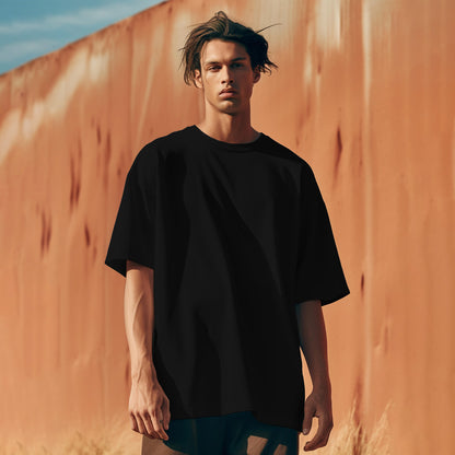 Unisex Black Oversized T-Shirt