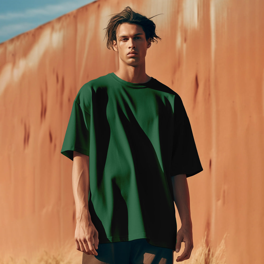 Unisex Green Oversized T-Shirt