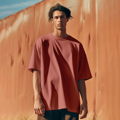 Unisex Coral Oversized T-Shirts