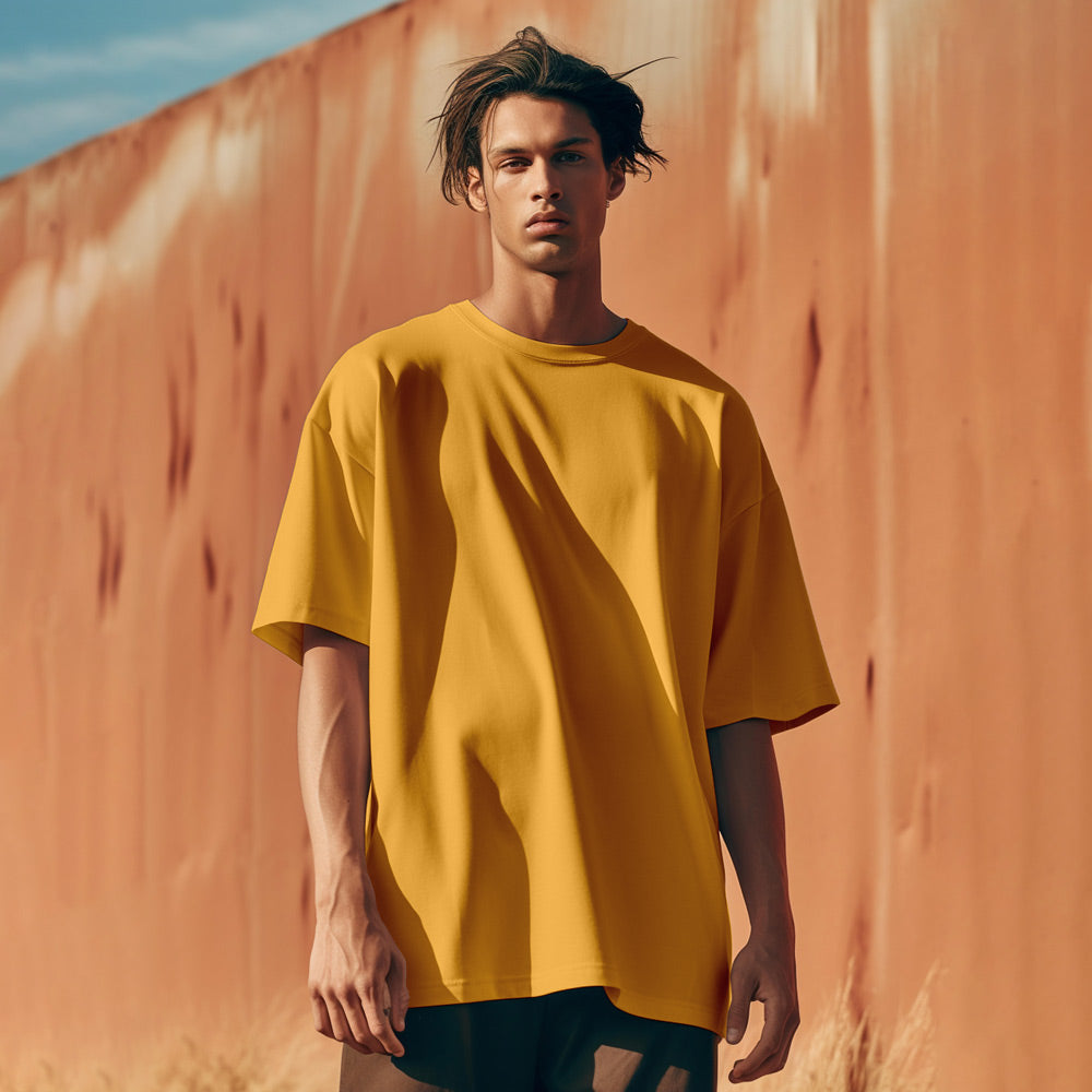 Unisex Golden Yellow Oversized T-Shirt