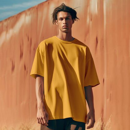 Unisex Golden Yellow Oversized T-Shirt