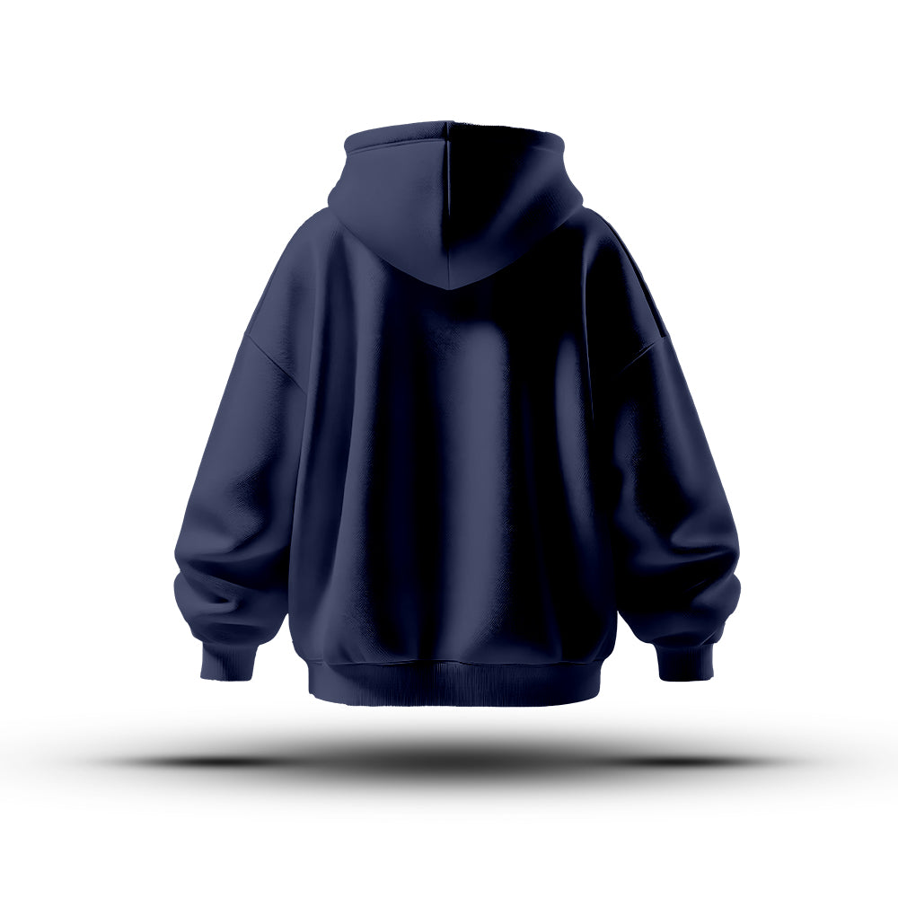 Unisex Navy Blue Oversized Heavy Hoodie