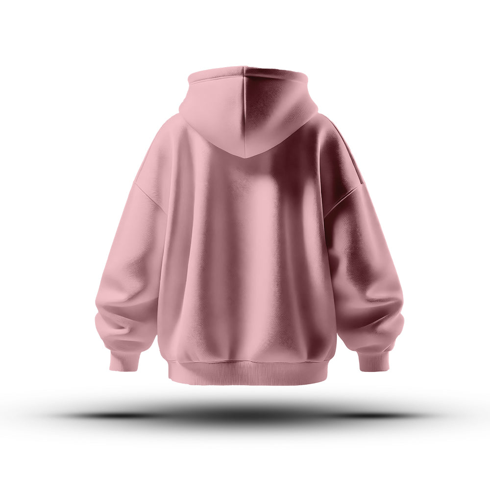 Unisex Light Baby Pink Oversized Heavy Hoodie