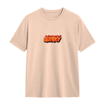 Unisex Quirky Regular Fit T-Shirt Peach