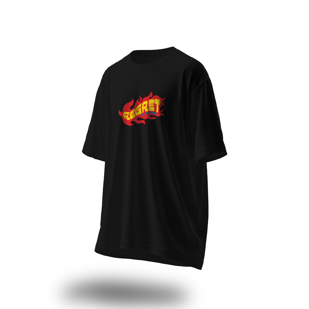Regret Later Oversized T-Shirt Black