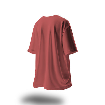 Unisex Serial Chiller Oversized T-Shirt Coral