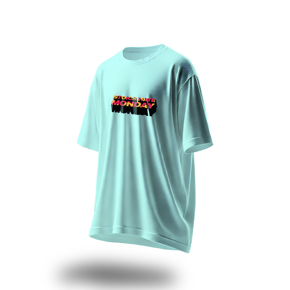 Unisex Stoics Hate Monday Oversized T-Shirt Mint