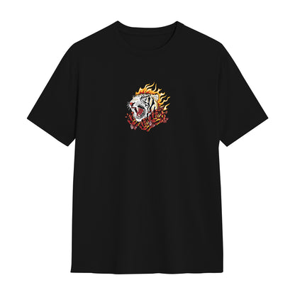 Unisex Tiger Regular Fit T-Shirt Black
