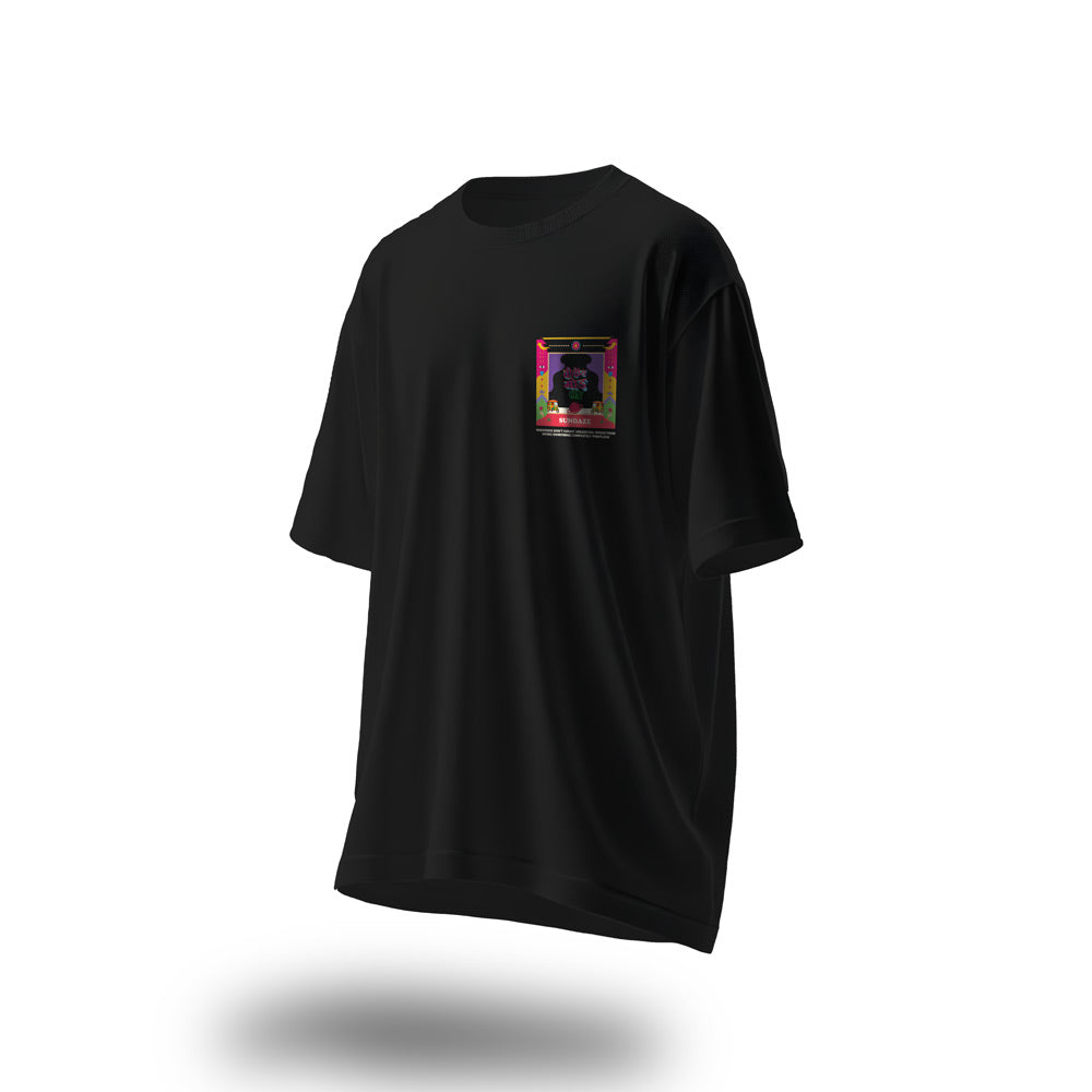 Weekend Mode On Oversized T-Shirt Black