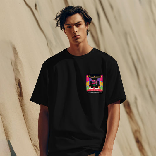 Weekend Mode On Oversized T-Shirt Black