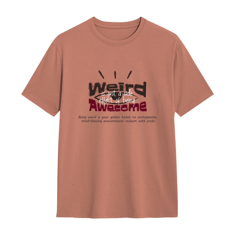 Unisex Weirdly Awesome Regular Fit T-Shirt Copper
