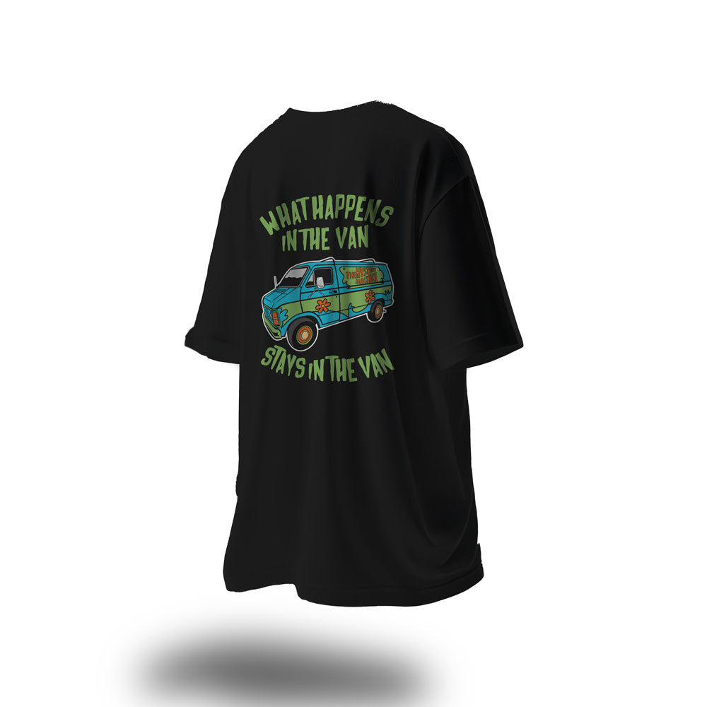 Unisex Pot Secret Oversized T-Shirt Black