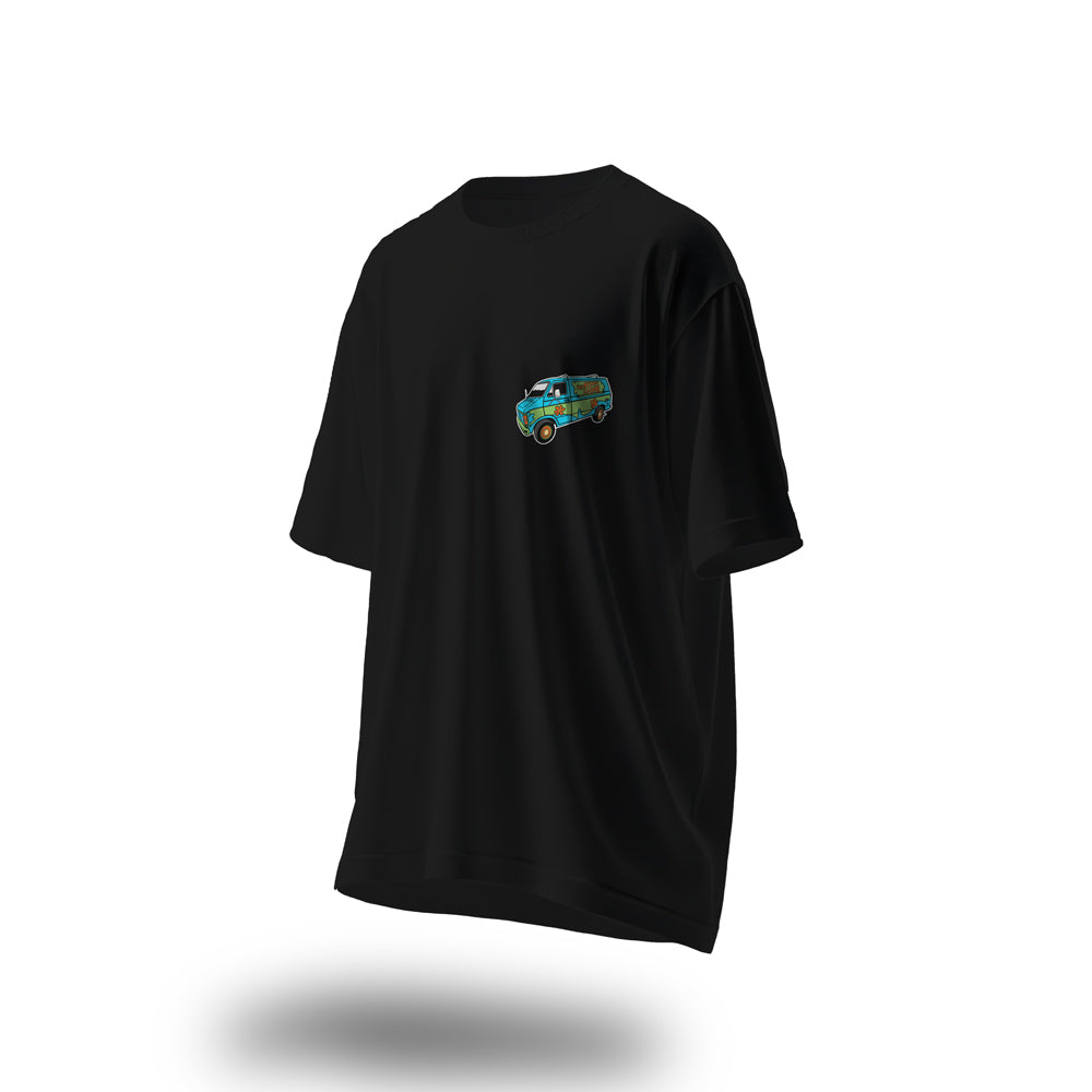Unisex Pot Secret Oversized T-Shirt Black