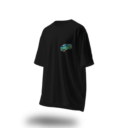 Unisex Pot Secret Oversized T-Shirt Black