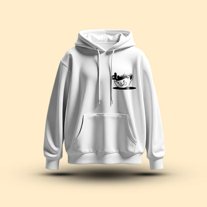 You Brew My Mind Regular Fit Hoodie White